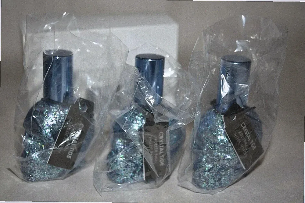 3x Hot Topic BLACKHEART BEAUTY Skull Rollerball Perfume CRYSTAL TIDE