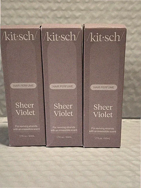 Kitsch Hair Perfume Sheer Violet 1.7 Oz Each Box ( 3 Pack )