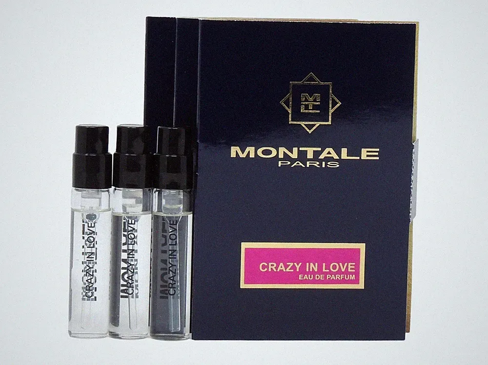 MONTALE PARIS CRAZY IN LOVE EDP 2.0ml .06oz x 3 COLOGNE PERFUME SPRAY SAMPLES