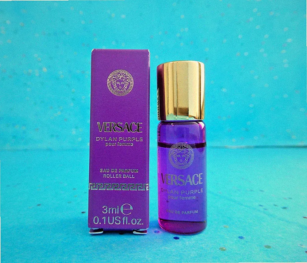 Versace Dylan Purple Pour Femme Eau de Parfum Perfume Mini Rollerball .10 oz/3ml